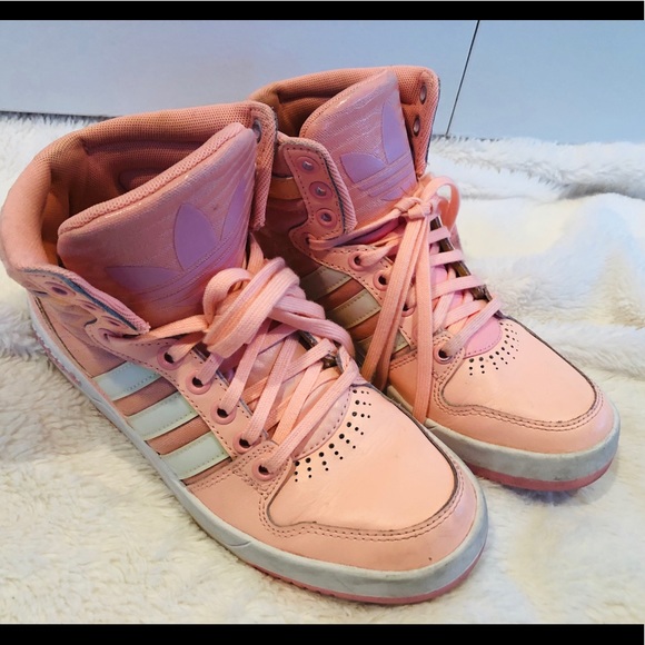 adidas pink high tops